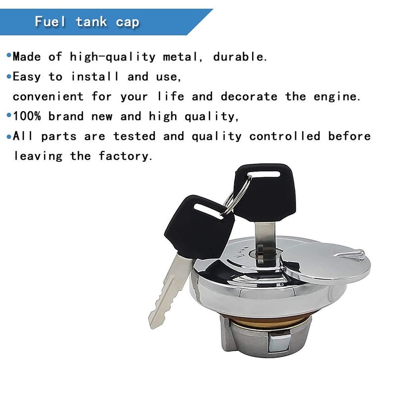 Dobest Gas Locking Cap Fuel Gas Tank Locking Cap Lid Cover Keys OEM:51049-5004 for Yamaha/fo Kawasaki - Image 5